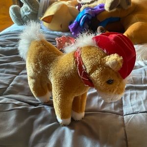 Cute little horse doll with cowboy hat
